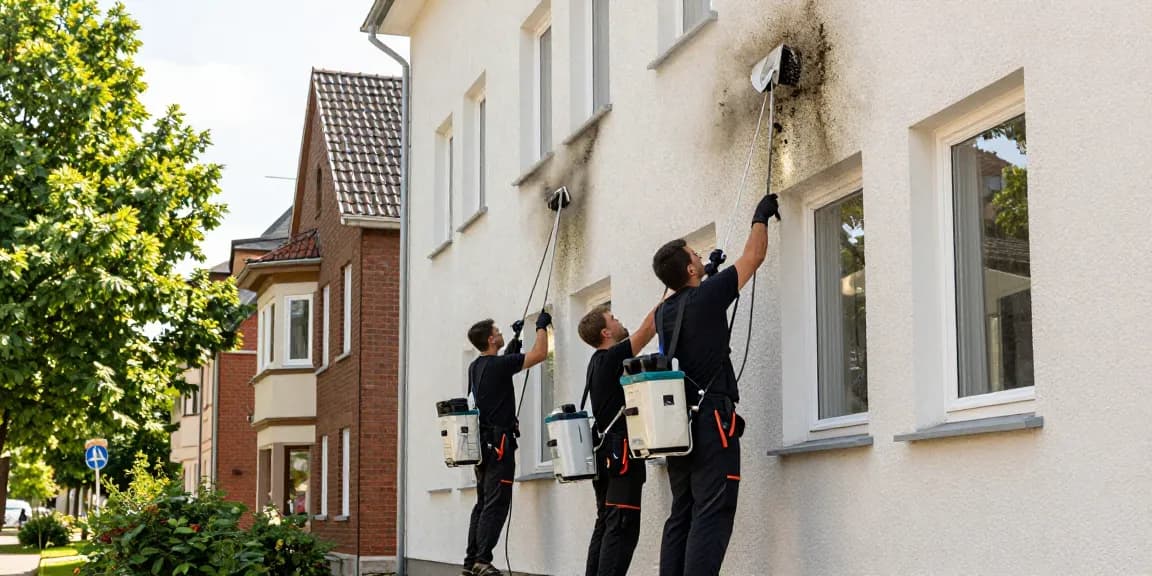 Fassadenreinigung Waldeck von CONTRALMO mit umweltschonenden Mitteln und erfahrenem Team.