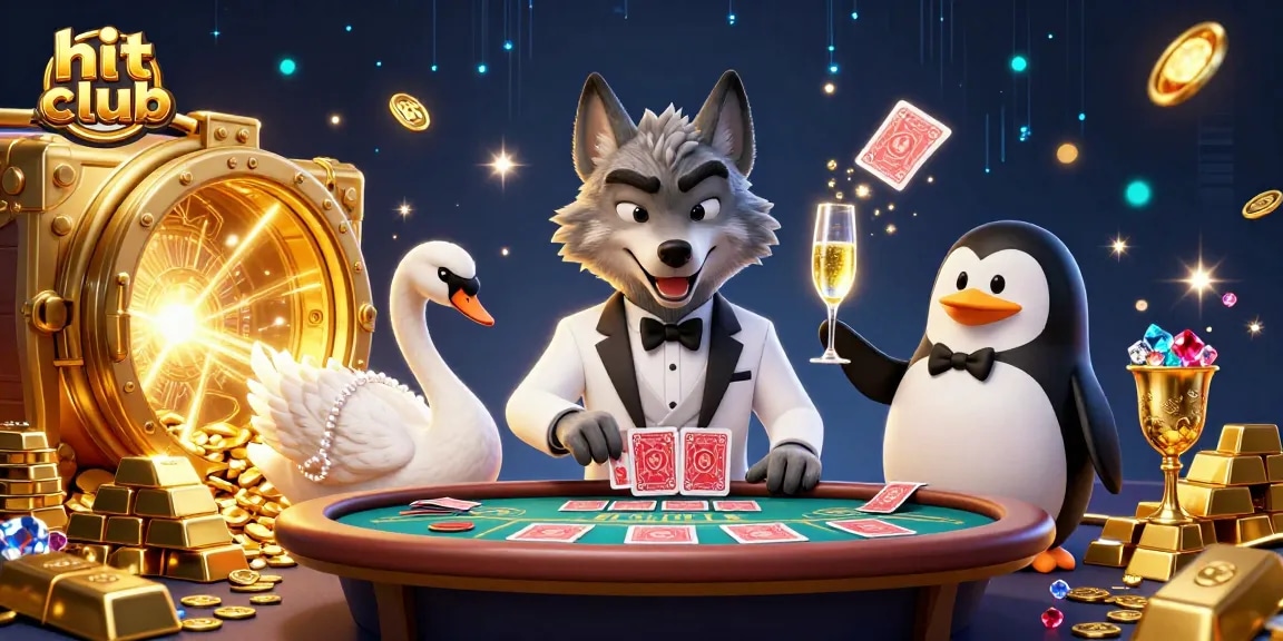 Engage with hit club chính thức through a vibrant 3D casino scene at baccarat.
