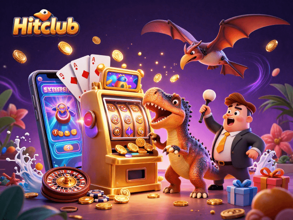 Experience Hitclub magic as a pachycephalosaurus wins jackpots, a casino manager panics!