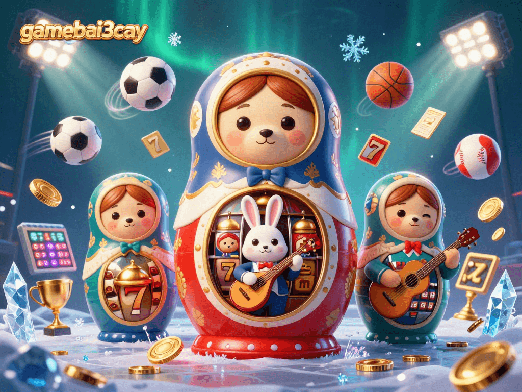 Experience the magic of gamebai3cay with vibrant scenes of gambling excitement and dynamic elements.