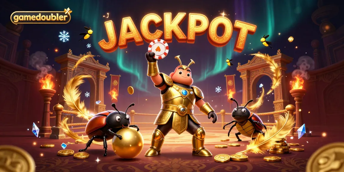 Experience thrilling wins with gamedoubler in this dynamic jackpot celebration scene!