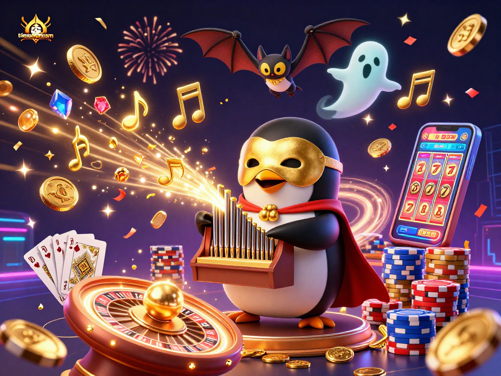 Experience thrilling gameplay at tienlenmiennam with an acrobatic casino scene full of excitement.
