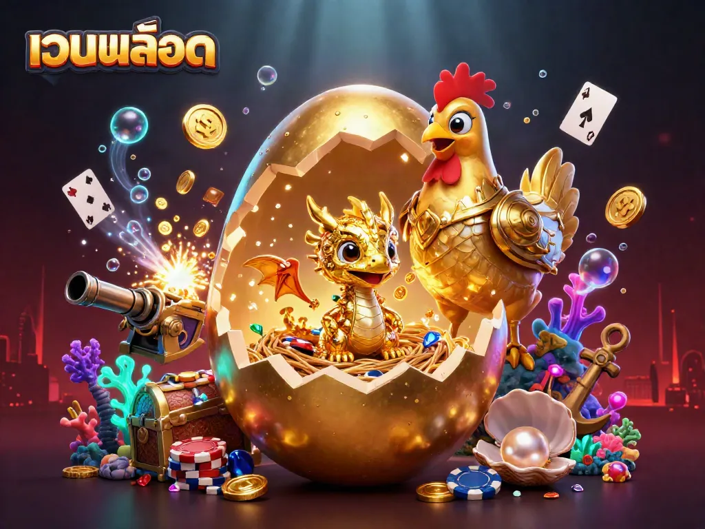 เล่นสล็อตในเว็บสล็อตกับมังกรทองที่เป็นเอกลักษณ์ในงานศิลปะ 3D