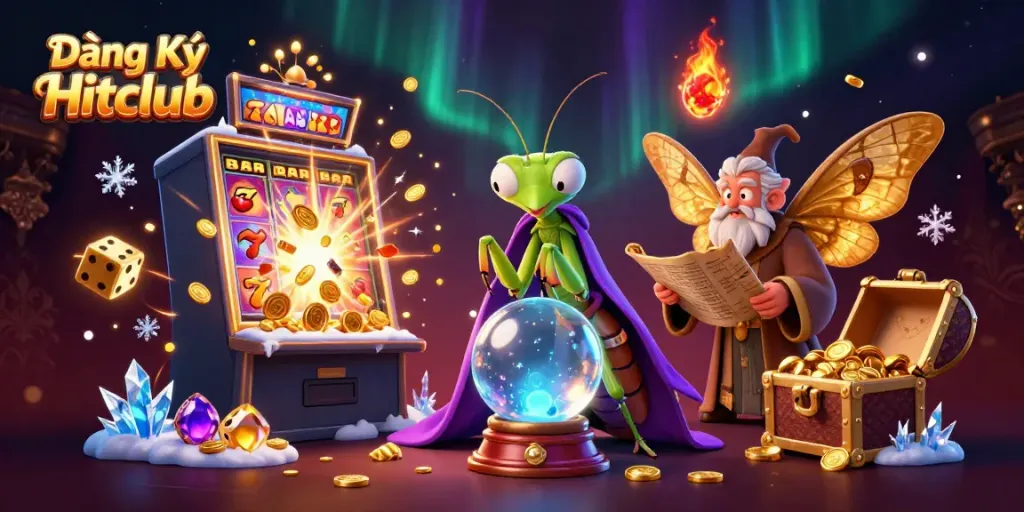 Play exciting games with Đăng Ký Hitclub while exploring a mystical cartoon casino adventure.