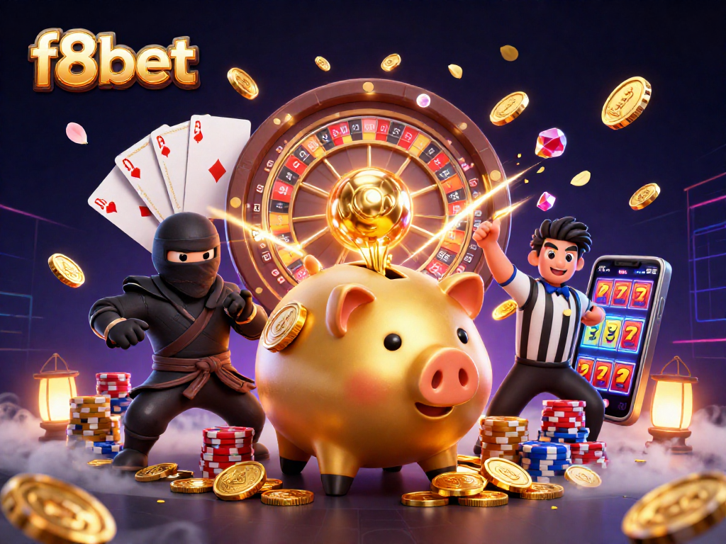 Engage with f8bet's thrilling casino action featuring vibrant characters and dynamic gaming elements.