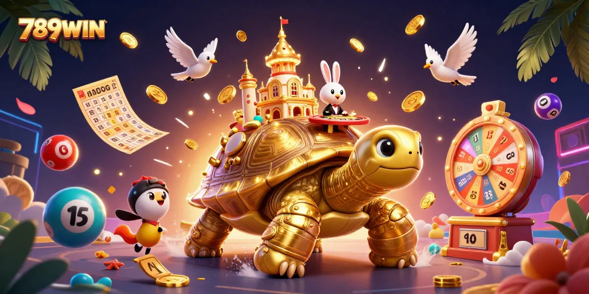 Join the excitement at 789WIN with vibrant lottery elements and a thrilling casino scene.