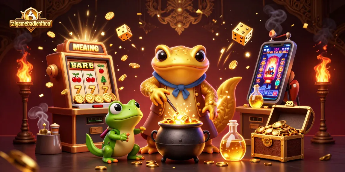 Engage in thrilling gameplay at taigamebaidienthoai, where golden elixirs burst from a magical casino.