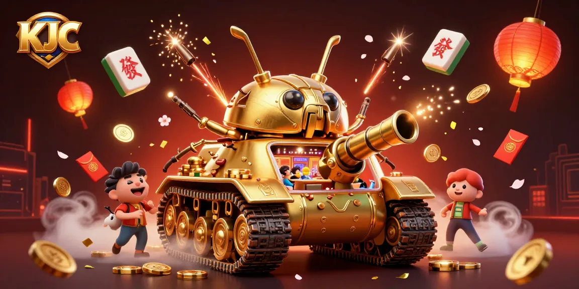 Experience thrilling entertainment in KJC's unique online casino universe with a 3D golden beetle tank!