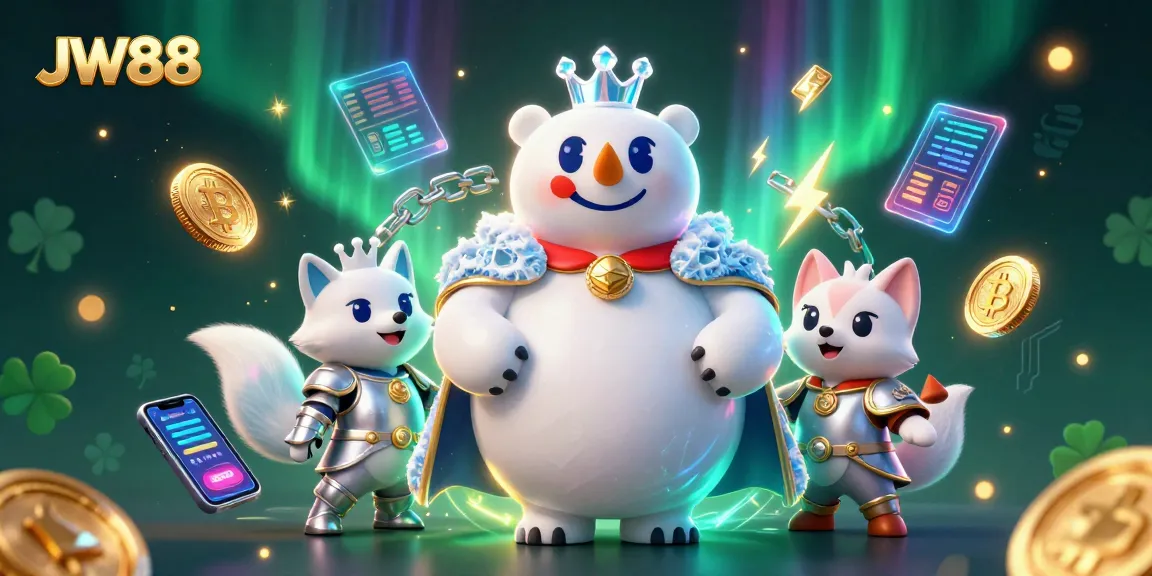 Engage in exhilarating gameplay at JW88, featuring engaging characters and vibrant casino elements.
