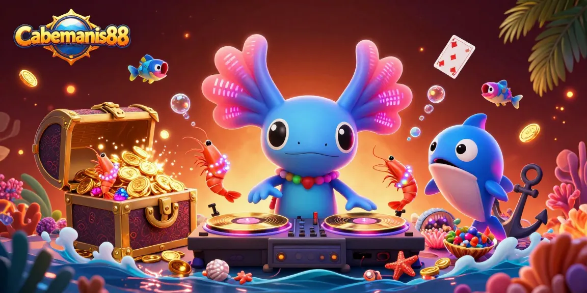 Experience thrilling gameplay at Cabemanis88 with vibrant 3D online casino elements and characters.