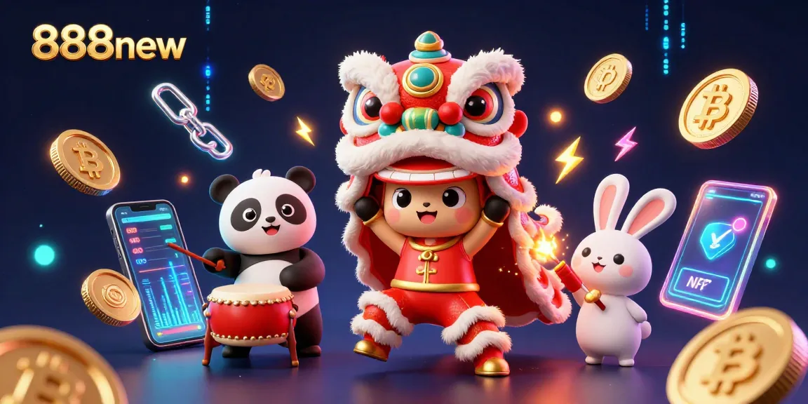 Experience endless fun with 888new through vibrant scenes filled with 3D elements and lively characters.