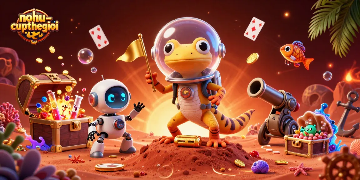 Experience thrilling gaming at nohu-cupthegioi with a vibrant 3D Martian casino adventure.