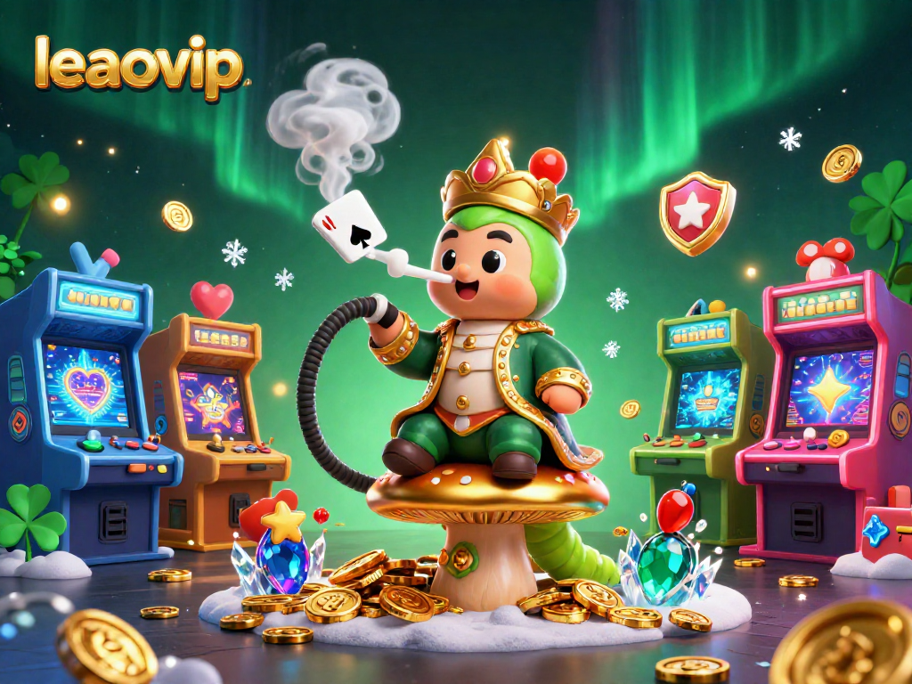 Experience the magic of leaovip with dynamic casino elements and a vibrant 3D scene.
