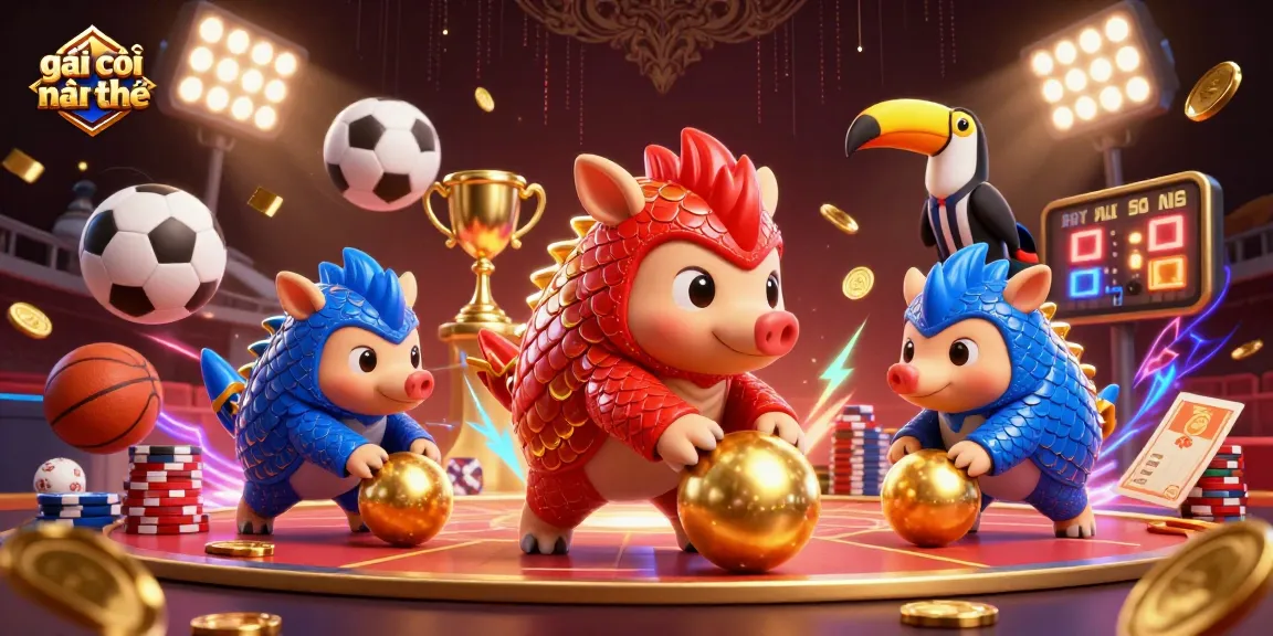 Engage with exciting gambling scenes showcasing gái gọi cần thơ with dynamic actions of pangolin characters.