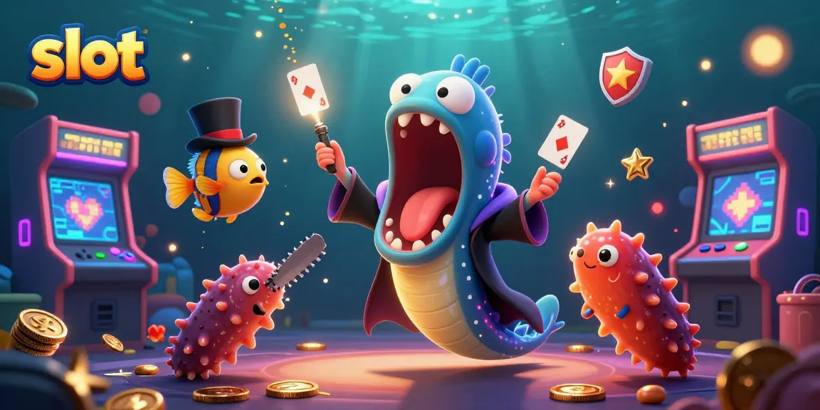 Menangkan slot dengan karakter unik dan elemen permainan menarik dalam ilustrasi 3D interaktif.