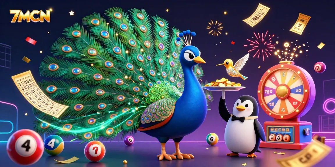 Experience thrilling action at 7MCN with vibrant lottery balls and celebratory visuals.