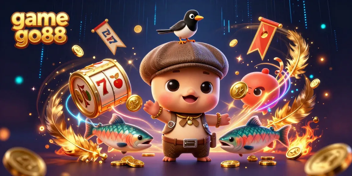 Play engaging games at game go88 with charming characters and casino elements in action.