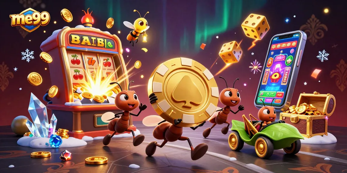 Engage in thrilling heists at me99 casino with massive poker chips and colorful slot games!