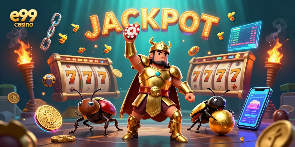 Experience the thrill of e99 casino with our 3D beetle champions, jackpot reels, and glowing cryptocurrencies!