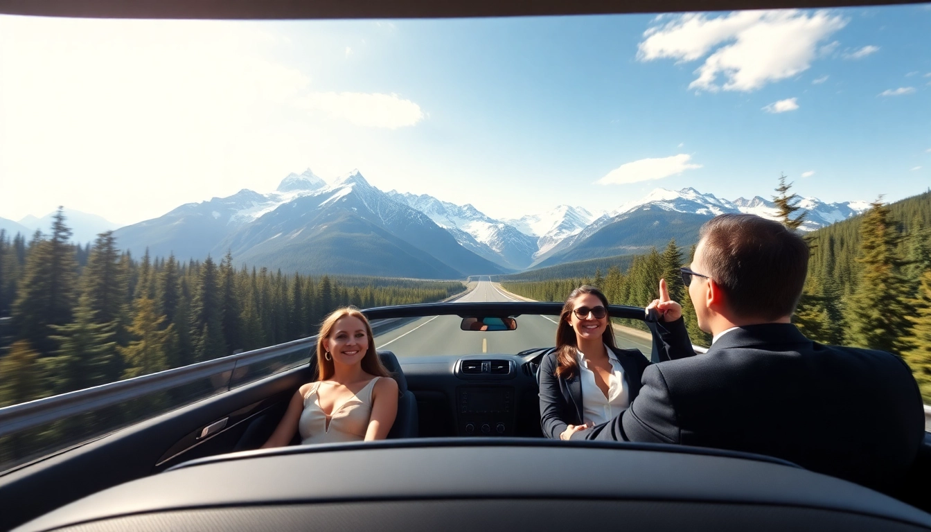 Enjoying a scenic ride in a luxury SUV for vancouver to whistler car service transport.