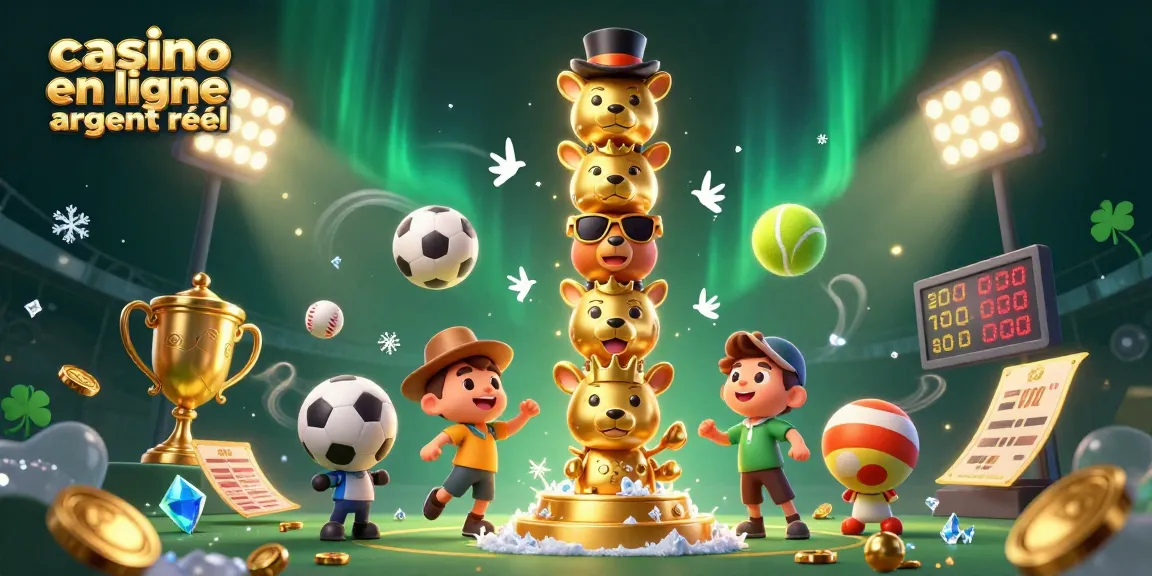 Gagnez avec le casino en ligne argent réel en découvrant l'illustration dynamique des jeux de hasard et événements sportifs.