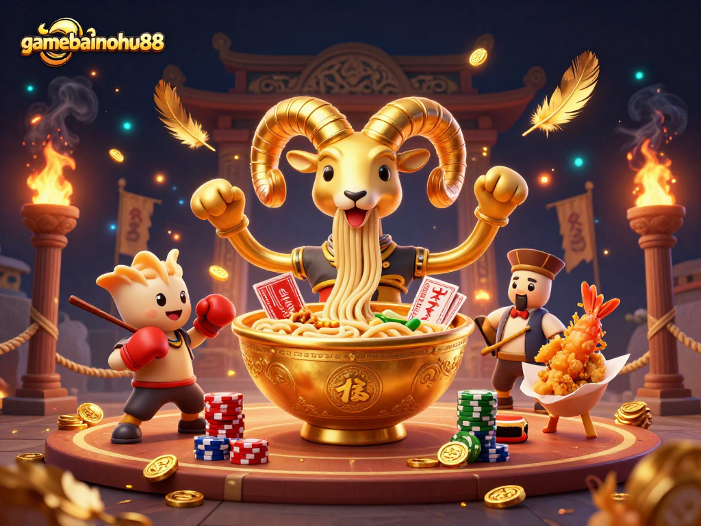 Engage with gamebainohu88 in a dynamic casino battle with vibrant characters and exciting elements.