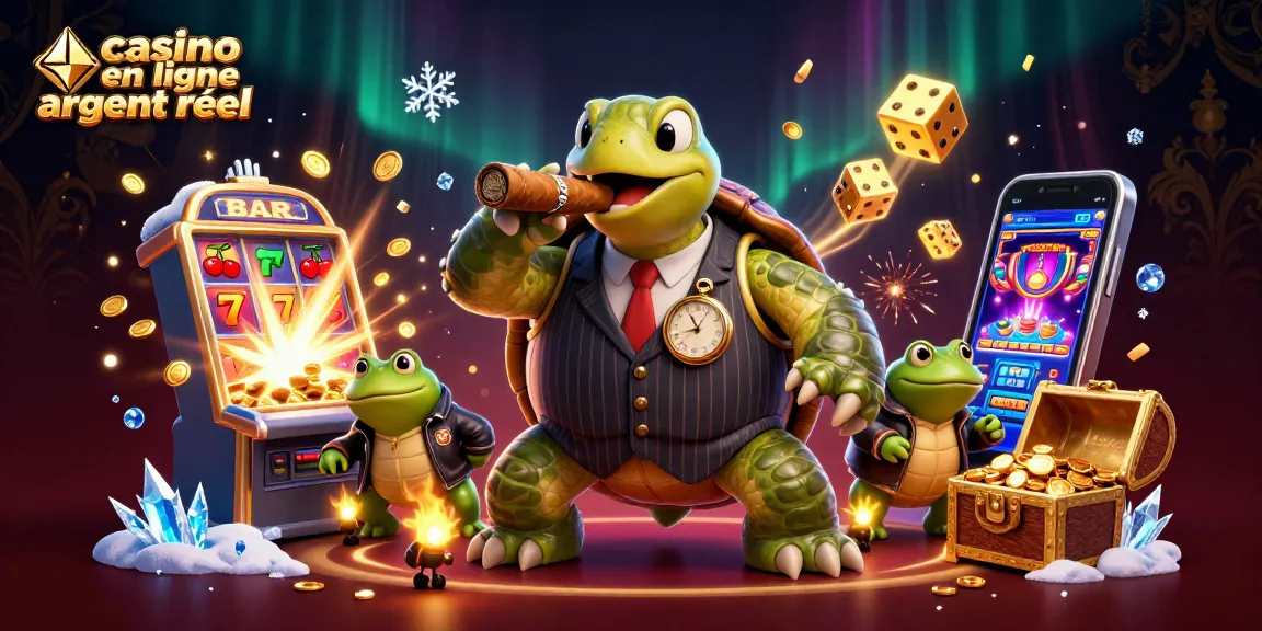 Gagnez avec des jeux de casino en ligne argent réel grâce à une scène animée illustrant des personnages de casino.