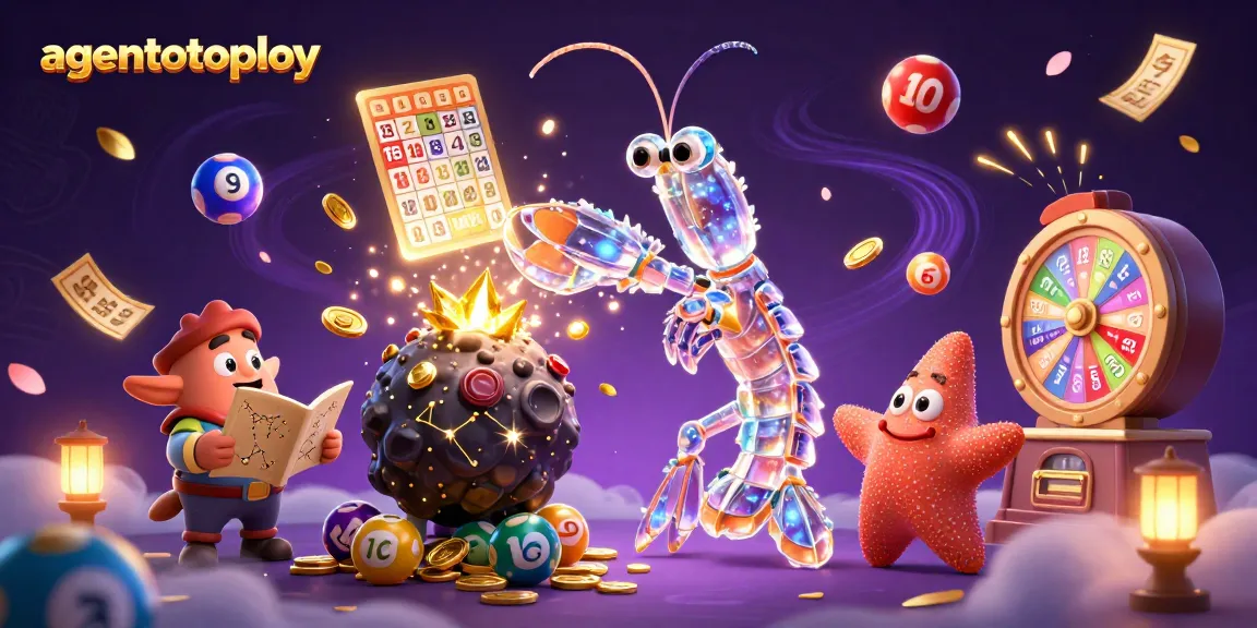 Permainan jackpot agenlotoplay yang menampilkan karakter 3D samurai mantis yang beraksi penuh warna dengan simbol lotere.