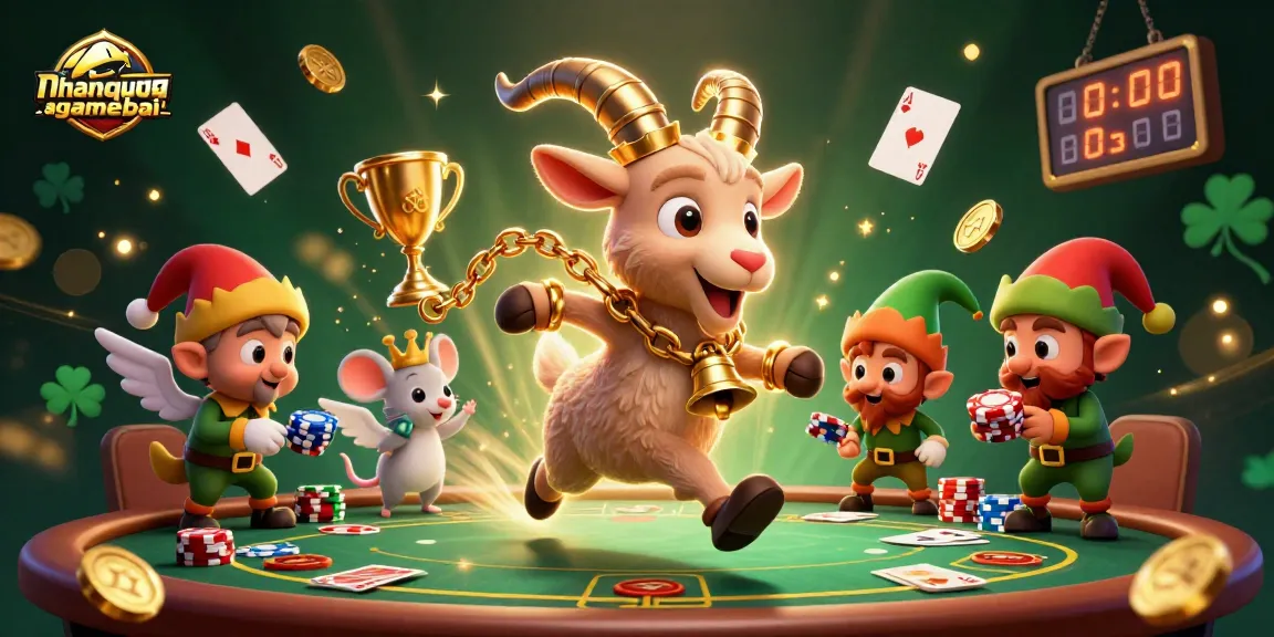 Engage in exciting poker strategies with nhanquagamebai at this festive casino scene