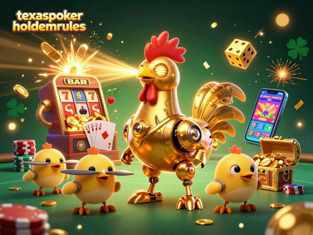 Experience the thrill of poker action in this vibrant texaspokerholdemrules illustration with dynamic 3D elements.