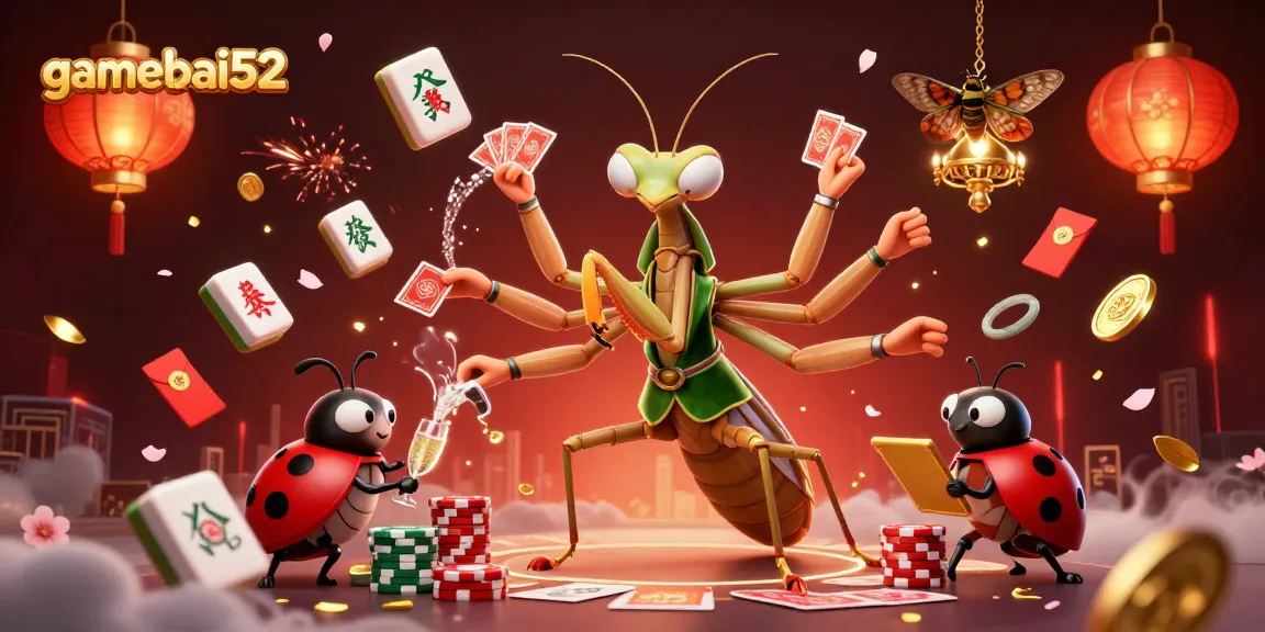Experience thrilling moments at gamebai52 with a vibrant casino scene featuring intricate characters and elements.