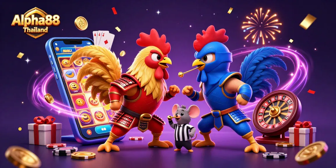 Engage in exciting gameplay with Alpha88 Thailand, featuring dynamic casino elements and a thrilling standoff.