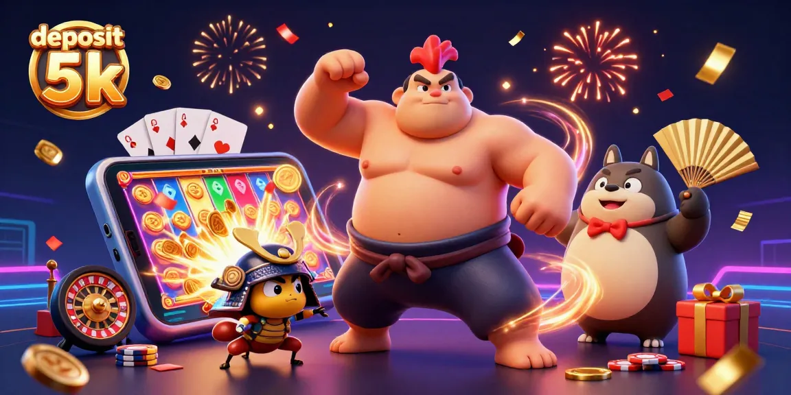 Experience the thrill of slot gaming with our deposit 5k offer, featuring colorful reels and exciting bonuses.