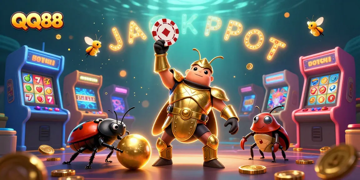 Experience the thrills of QQ88 Casino with vibrant characters and exciting gaming elements.