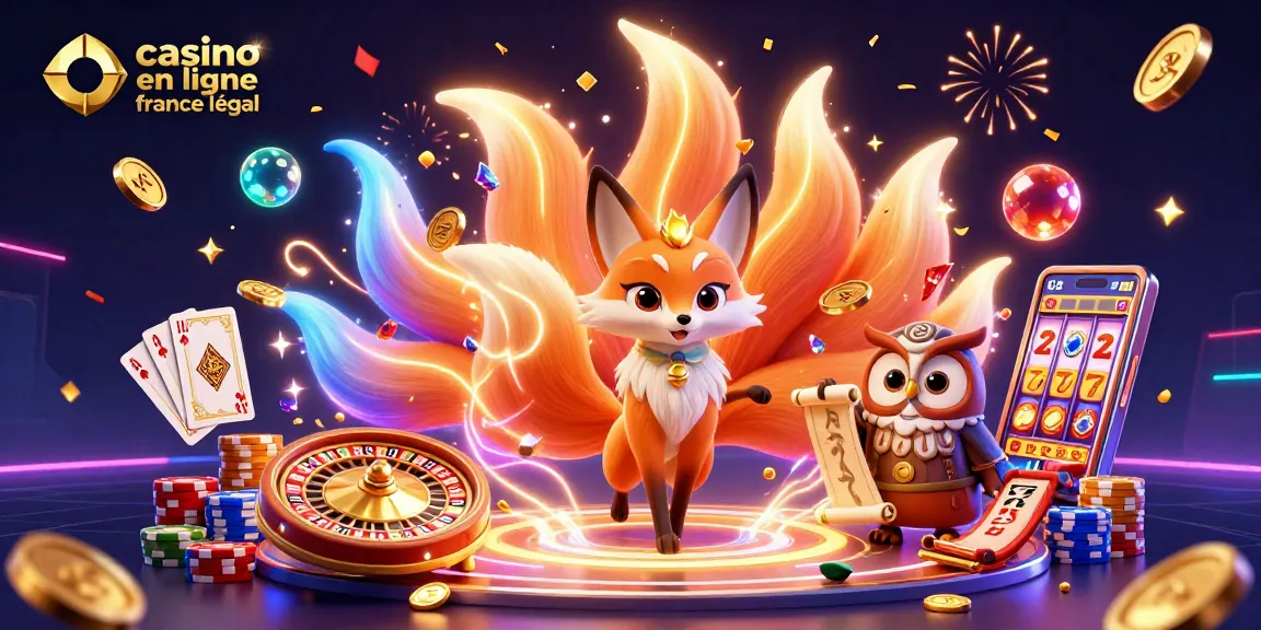Jouer à des jeux de hasard sur casino en ligne France légal avec un renard à neuf queues et une chouette sage