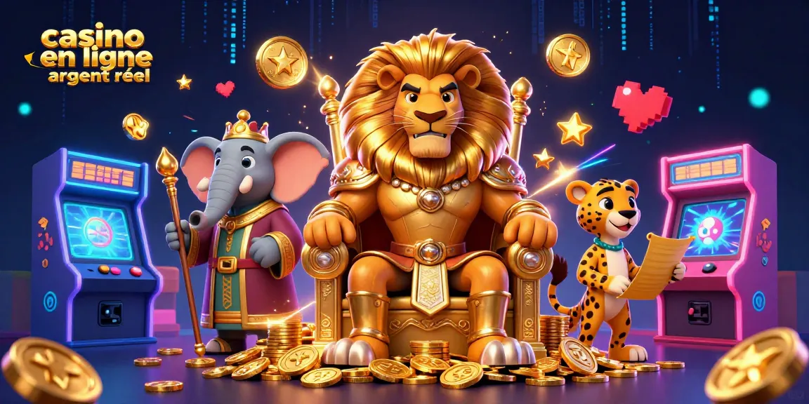 Gagnez avec le casino en ligne argent réel : Exploration d'une scène animée captivante avec des personnages emblématiques.