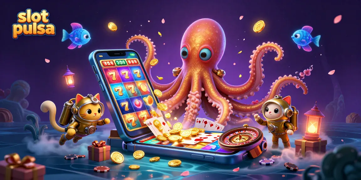 Memain slot pulsa sambil menikmati aksi karakter kartun yang menarik di dunia kasino virtual.