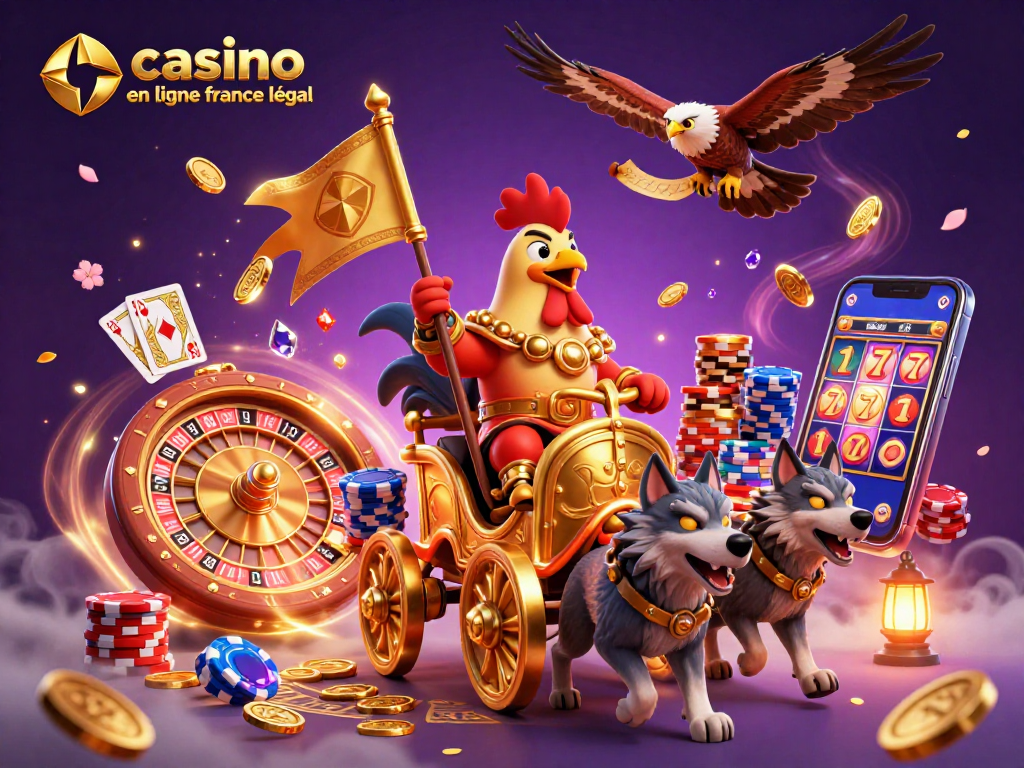 Gagnez avec le casino en ligne France légal : une illustration dynamique de stratégies de jeu et de succès.