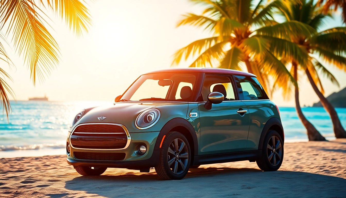 Rent a Mini Cooper for an unforgettable st Barts rental experience by the beach.