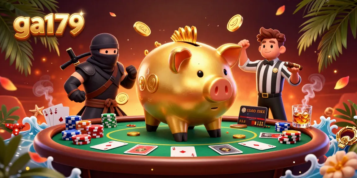 Engage in thrilling gameplay with ga179's vibrant 3D casino scene featuring interactive characters.