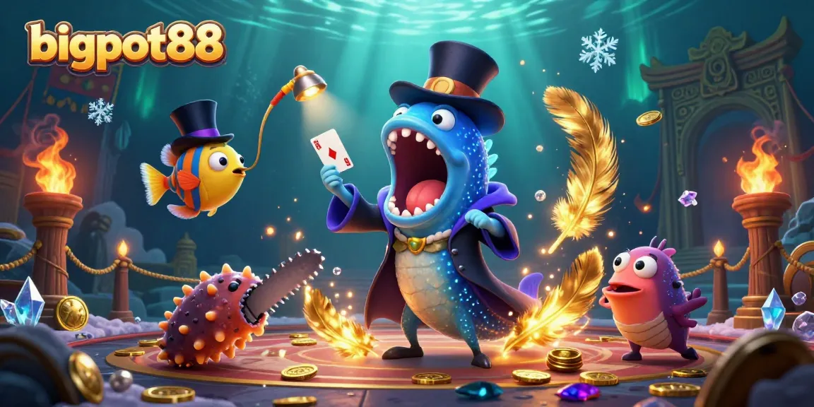 Engage your luck with bigpot88 in a vibrant underwater casino atmosphere.