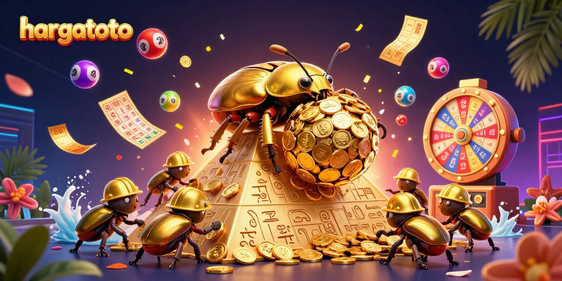 Experience the thrill of hargatoto with colorful gaming elements and vibrant illustrations.