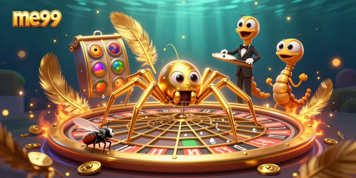 Engage with me99's thrilling spins and bets highlighted in this vibrant casino-themed illustration.